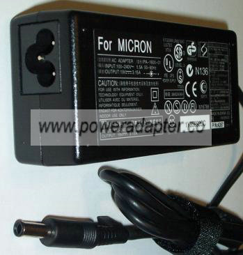 LITEON PA-1600-01 AC DC ADAPTER 19V 3.15A POWER SUPPLY FOR MICRO